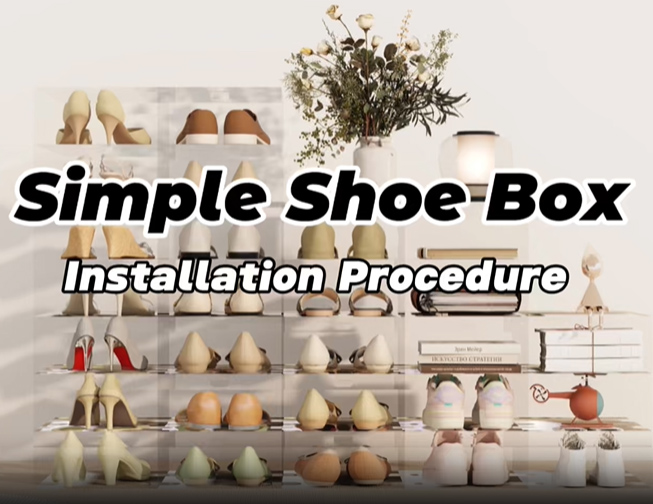 ¡La salvación para apartamentos pequeños! Caja de zapatos plegable que duplica el espacio del zapatero.