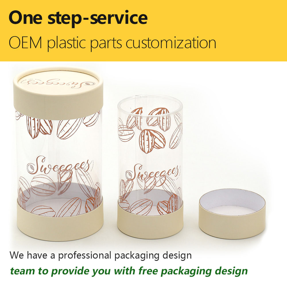 clear cylinder plastic containers