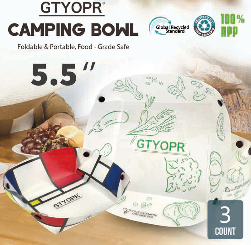 New Design Outdoor Camping Lightweight Foldable Dinner Plate