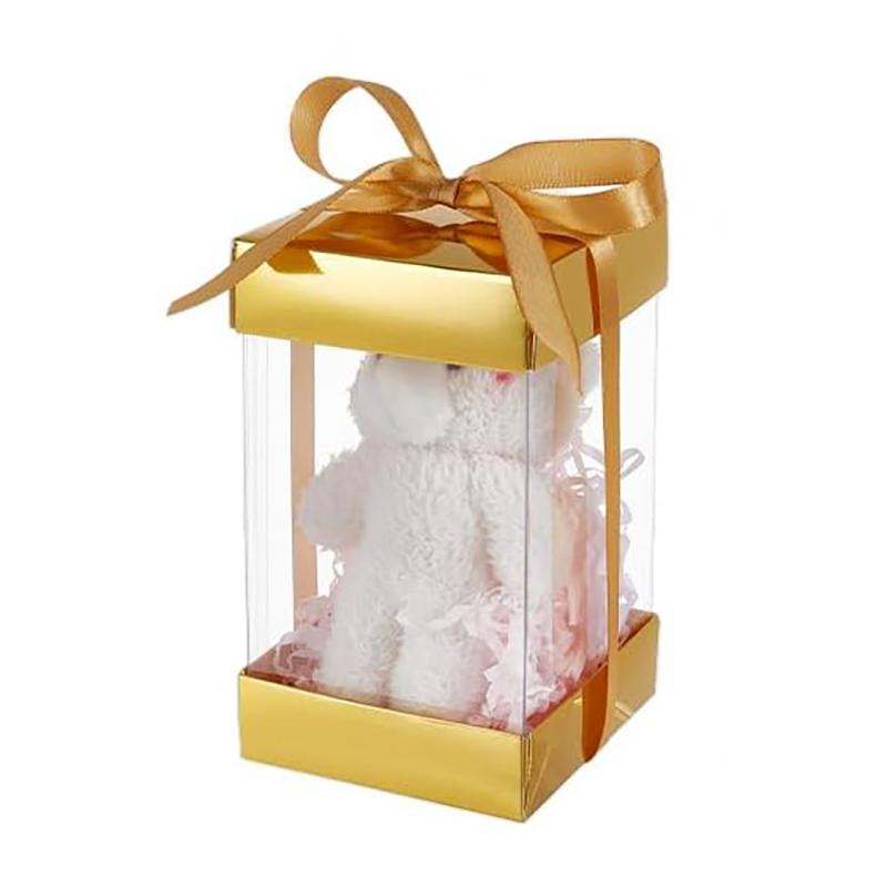 clear gift boxes with lids