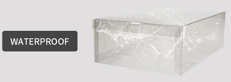 clear shoe boxes stackable